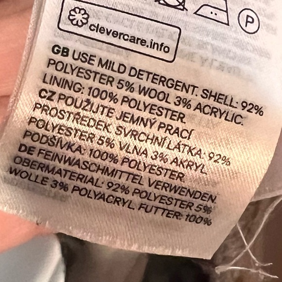 H&M Oversized Wool Blend Jacket - Size S - Picture 3 of 7